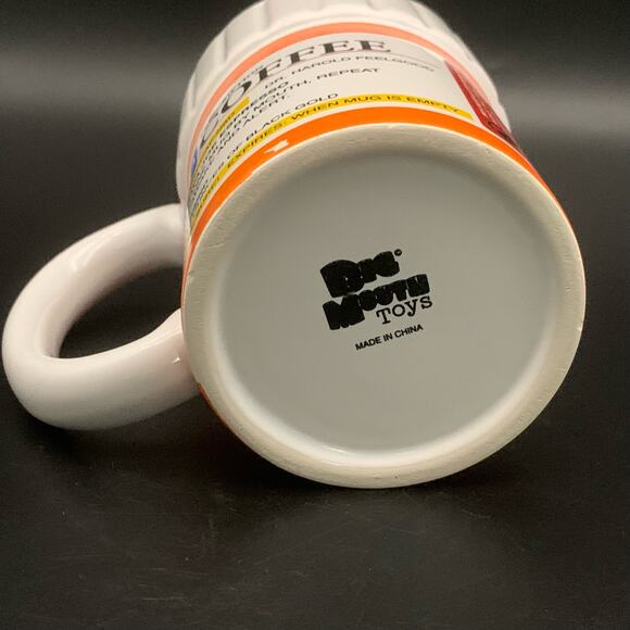 Pre scription Pill Bottle R X Coffee Mug Cup Big Mouth Toys - Picture 10 of 13